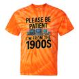 Please Be Patient I'm From The 1900s Retro Computer Raglan Baseball Tee Tie-Dye T-Shirts Orange Tie-Dye