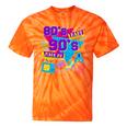 Retro 1980s 80's Baby 1990s 90's Made Me Nostalgia Birthday Premium Tri-Blend Tie-Dye T-Shirts Orange Tie-Dye