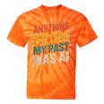 Retro AI Nostalgia Quote Distressed Vintage Tie-Dye T-Shirts Orange Tie-Dye