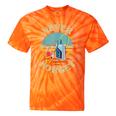 Retro Cassette Player Never Forget Nostalgia Vintage Tie-Dye T-Shirts Orange Tie-Dye
