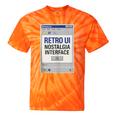 Retro Computer Dialog Box 90s Desktop Interface Nostalgia Tie-Dye T-Shirts Orange Tie-Dye