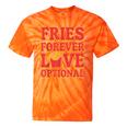 Retro Fast Food Nostalgia Vintage Diner Fries Shakes Burgers Tie-Dye T-Shirts Orange Tie-Dye