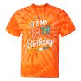 Retro It's My 18th Birthday Boho Nostalgia Women Kids Tie-Dye T-Shirts Orange Tie-Dye