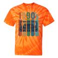 Retro Nineties Style Audio Tape Nostalgia Year 1990 Premium Tri-Blend Tie-Dye T-Shirts Orange Tie-Dye