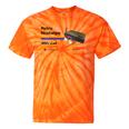 Retro Nostalgia 1980s Love Graphic Tie-Dye T-Shirts Orange Tie-Dye