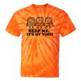 Retro Pager Squad Minimalist Monochrome Cartoon Nostalgia Tie-Dye T-Shirts Orange Tie-Dye