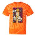 Retro Pop Art Vintage Style Blonde Psychedelic 50s Nostalgia Tie-Dye T-Shirts Orange Tie-Dye