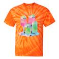 Retro Soft Drinks 80s 90s Nostalgia Cute Anime Aesthetic Tee Tie-Dye T-Shirts Orange Tie-Dye