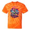 Retro Graphic Print With a Touch Of Nostalgia Tie-Dye T-Shirts Orange Tie-Dye Retro Graphic Print With a Touch Of Nostalgia Tie-Dye T-Shirts Orange Tie-Dye