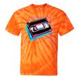 Retro VHS Vaporwave Video Cassette Nostalgia Geek Chic Tie-Dye T-Shirts Orange Tie-Dye