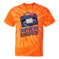 Rewind Good Times Retro VHS Tape Nostalgia 80s 90s Premium Tri-Blend Tie-Dye T-Shirts Orange Tie-Dye
