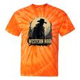 Spaghetti Western Cowboy Culture Classic Western Nostalgia Tie-Dye T-Shirts Orange Tie-Dye
