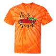 Tis The Season Holiday Nostalgia Red Truck Tie-Dye T-Shirts Orange Tie-Dye