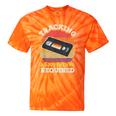 Tracking Adjustments Required Nostalgia VHS Retro Tape Tie-Dye T-Shirts Orange Tie-Dye
