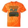VHS Cassette Retro Analog Nostalgia Theme Tie-Dye T-Shirts Orange Tie-Dye