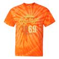Vintage 1969 Retro Era Badge For Nostalgia Fans Tie-Dye T-Shirts Orange Tie-Dye