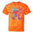 Vintage 80s Costume Nostalgia 1980s Fashion Cute Girls Women Tie-Dye T-Shirts Orange Tie-Dye