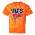 Vintage 90's Babe Party Back To 90s Cassette Nostalgia Tie-Dye T-Shirts Orange Tie-Dye