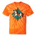 Vintage Carousel Horse Merry Go Round Nostalgia Art Premium Tie-Dye T-Shirts Orange Tie-Dye
