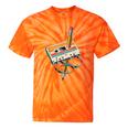 Vintage Cassette Tape And Pencil Nostalgia Party 70s 80s 90s Tie-Dye T-Shirts Orange Tie-Dye