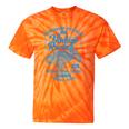 Vintage Racing Automotive Nostalgia Distressed Car Tie-Dye T-Shirts Orange Tie-Dye