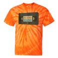 Vintage VHS Tape Humor Retro Nostalgia Graphic Tie-Dye T-Shirts Orange Tie-Dye