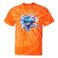 Women's Frutiger Aero Y2K Fish Tie-Dye T-Shirts Orange Tie-Dye