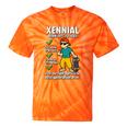Xennial Born 1977 To 1983 Nostalgia Tie-Dye T-Shirts Orange Tie-Dye