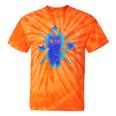 Yk2 Grunge Earthy Blue Cat With Stars Tomboy 90s Nostalgia Tie-Dye T-Shirts Orange Tie-Dye