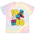 1980 Retro Raised In The 80s Old School Nostalgia Vibes Tie-Dye T-Shirts Hazy Rainbow Tie-Dye