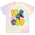 1989 Retro Raised In The 80s Old School Nostalgia Vibes Tie-Dye T-Shirts Hazy Rainbow Tie-Dye