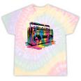 80s 90s Hip Hop Nostalgia Retro Boombox Music Lovers Tie-Dye T-Shirts Hazy Rainbow Tie-Dye