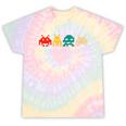 80s Video Game Nostalgia Retro Vintage Arcade Novelty Tie-Dye T-Shirts Hazy Rainbow Tie-Dye
