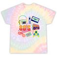 80's Vintage Cassette Tape Nostalgia Mixtape Era 1980s Retro Premium Tri-Blend Tie-Dye T-Shirts Hazy Rainbow Tie-Dye