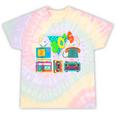 80's Vintage Cassette Tape Nostalgia Mixtape Era 1980s Retro Tie-Dye T-Shirts Hazy Rainbow Tie-Dye