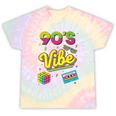 90s Nostalgia Retro Apparel 90'S Vibe Retro Premium Tri-Blend Tie-Dye T-Shirts Hazy Rainbow Tie-Dye
