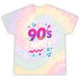 90's Party 90s Nostalgia Retro Rave Dance Music Tie-Dye T-Shirts Hazy Rainbow Tie-Dye