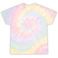 Analogue Nostalgia Letter & Stamp Graphic Tie-Dye T-Shirts Hazy Rainbow Tie-Dye