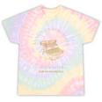 Analogue Nostalgia Typewriter Graphic Premium Tri-Blend Tie-Dye T-Shirts Hazy Rainbow Tie-Dye