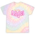 Angel Y2k Aesthetic 2000s Millennial Nostalgia Retro Pink Tie-Dye T-Shirts Hazy Rainbow Tie-Dye