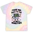 Take Me Back To The Nineties 90's Retro Gamer Nostalgia Tie-Dye T-Shirts Hazy Rainbow Tie-Dye