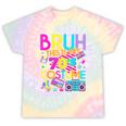 Bruh This Is My 70's Costume Nostalgia Mixtape 1970s Party Tie-Dye T-Shirts Hazy Rainbow Tie-Dye