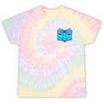 Bytes Of Memories Digital Nostalgia Concept Line Tie-Dye T-Shirts Hazy Rainbow Tie-Dye