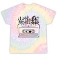 Cassette Tee 80s 90s Retro Party Costume Nostalgia Cassette Tie-Dye T-Shirts Hazy Rainbow Tie-Dye