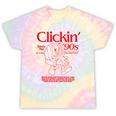 Clickin' Since The 90s Retro Computer Nostalgia Tie-Dye T-Shirts Hazy Rainbow Tie-Dye