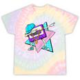 Dabbing Cassette Tape 70s 80s 80s Outfit Nostalgia Tie-Dye T-Shirts Hazy Rainbow Tie-Dye