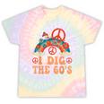 I Dig The 60s Aesthetic Nostalgia 1960's Retro 60s Party Tie-Dye T-Shirts Hazy Rainbow Tie-Dye