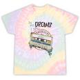 Dreams Of Music Mixtapes Retro Cassette Lifestyle Nostalgia Premium Tri-Blend Tie-Dye T-Shirts Hazy Rainbow Tie-Dye