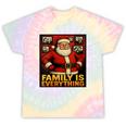 Family Christmas Retro Santa Holiday Nostalgia Vibes Tie-Dye T-Shirts Hazy Rainbow Tie-Dye