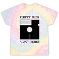 Floppy Disk Computer Nostalgia Fun PC Enthusiast History Tie-Dye T-Shirts Hazy Rainbow Tie-Dye